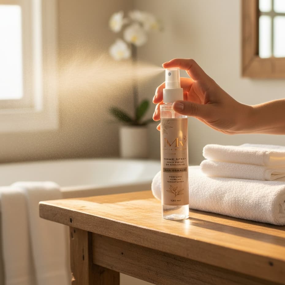 Home Spray Chá Branco 130ml Casa Cheirosa Limpeza Aromaterapia Atomatizador de Ambiente Promoção