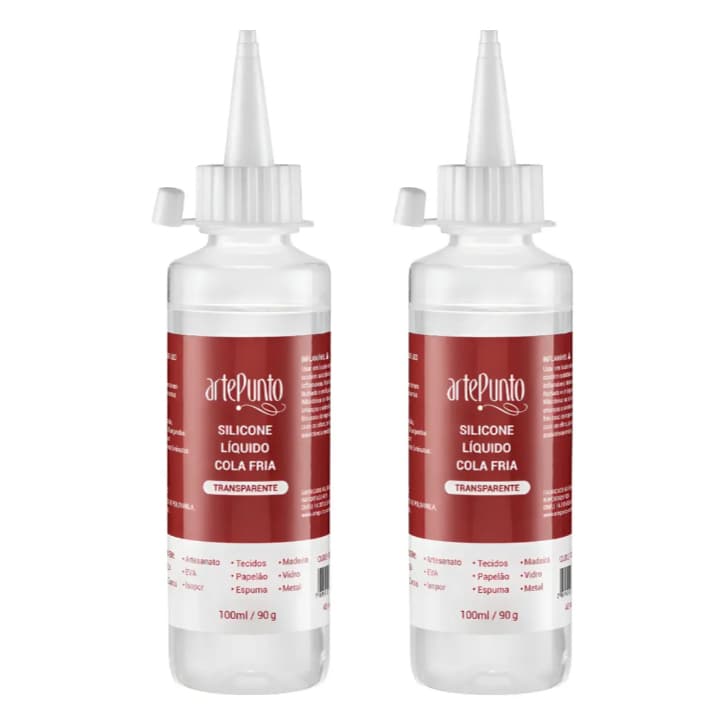 Cola de Silicone Liquido  30ml - 250ml - Artesanato Cola Fria
