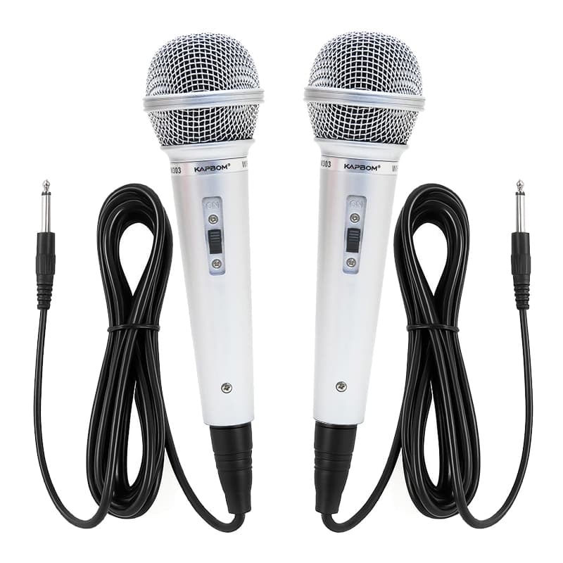 Microfones Profissional Com Fio 3m Dinâmico