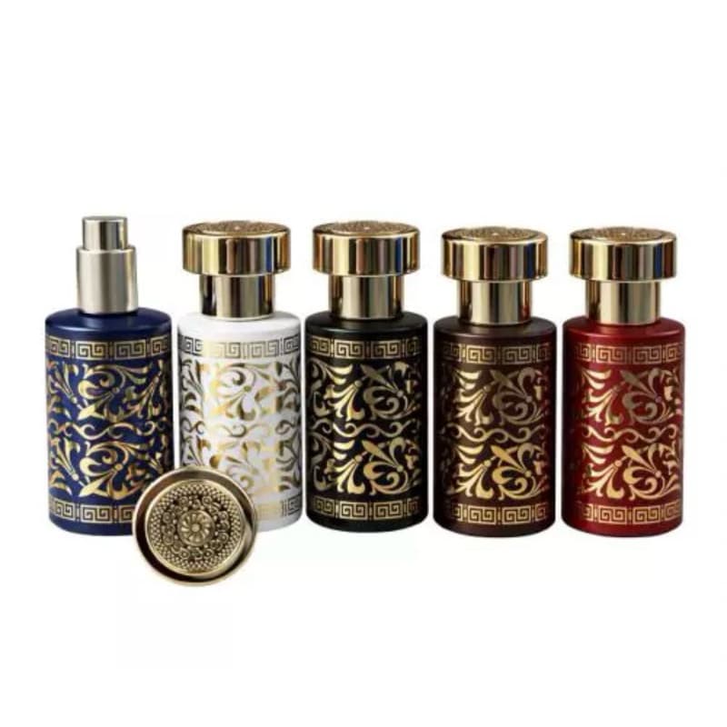 3 UNIDADES VIDRO PERFUME ARABESC - DIVERSAS CORES - 30ml