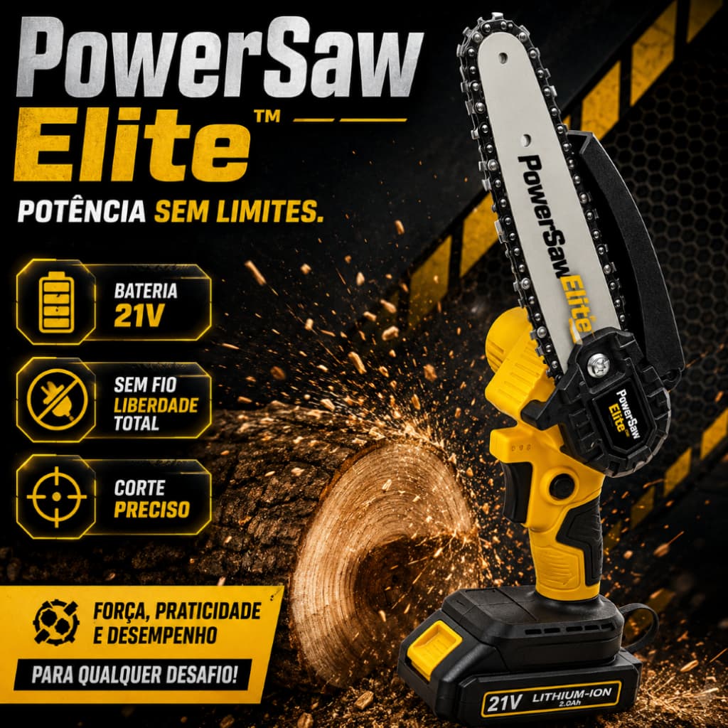 Mini Motosserra Elétrica 6 Pol Sem Fio 21V Com Bateria Recarregável Serra De Poda Cortador De Galhos