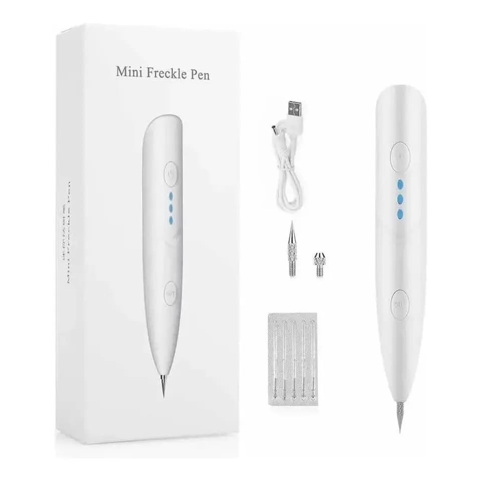 Caneta Removedora De Manchas Freckle Pen Elétrica Recarregável Com Agulhas