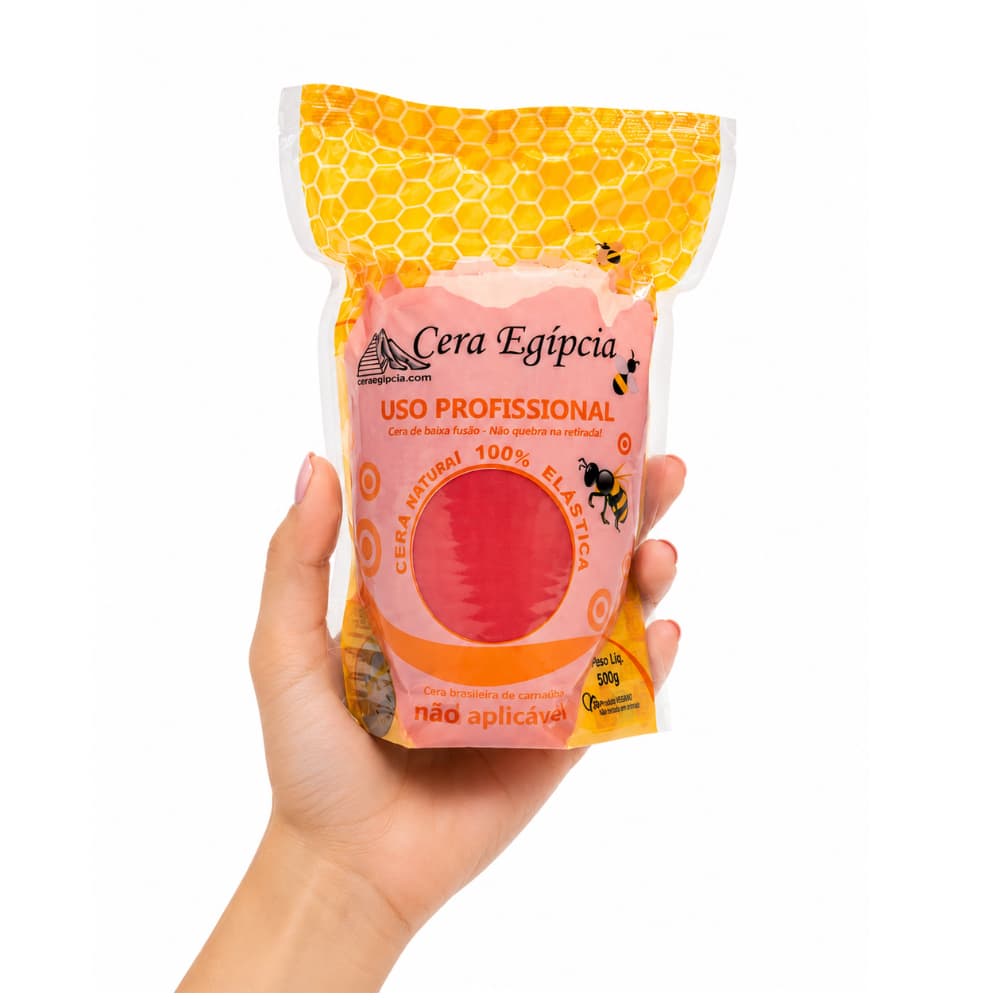 Cera Quente Depilatória Egipcia Elástica Cravo - 500g