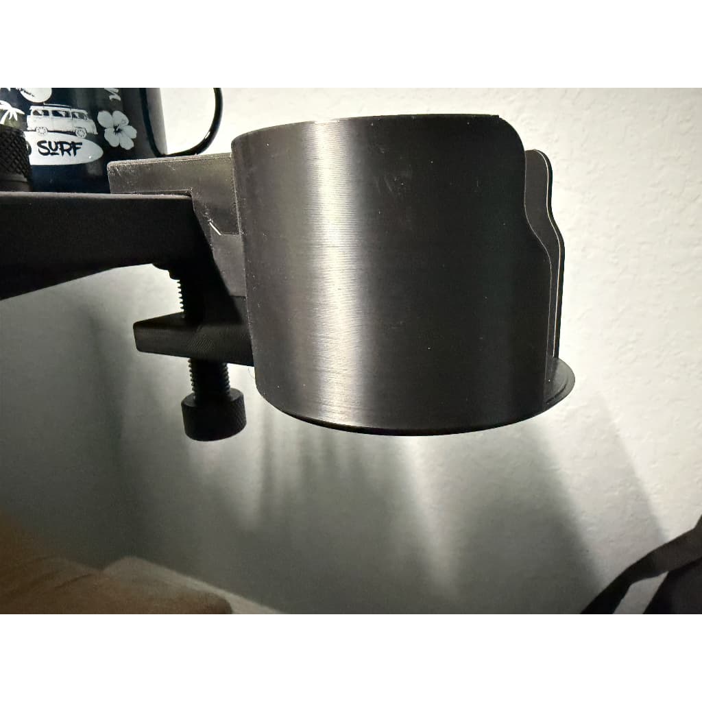 Suporte para Caneca de Mesa Porta Copos Ajustável Fixação Bancada Anti Derramamento Escritório Gamer