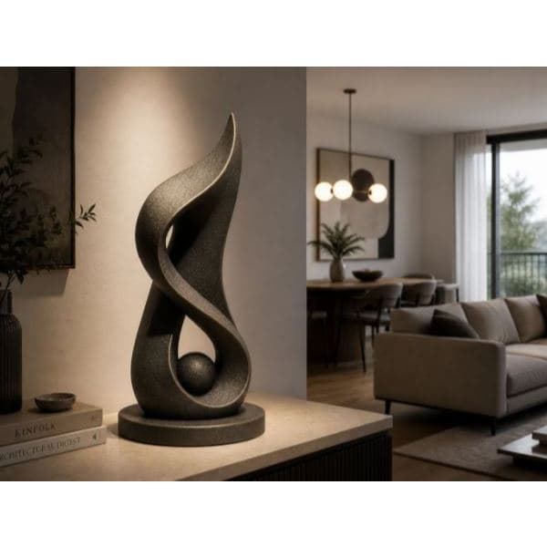 Escultura Decorativa Fluxo Infinito