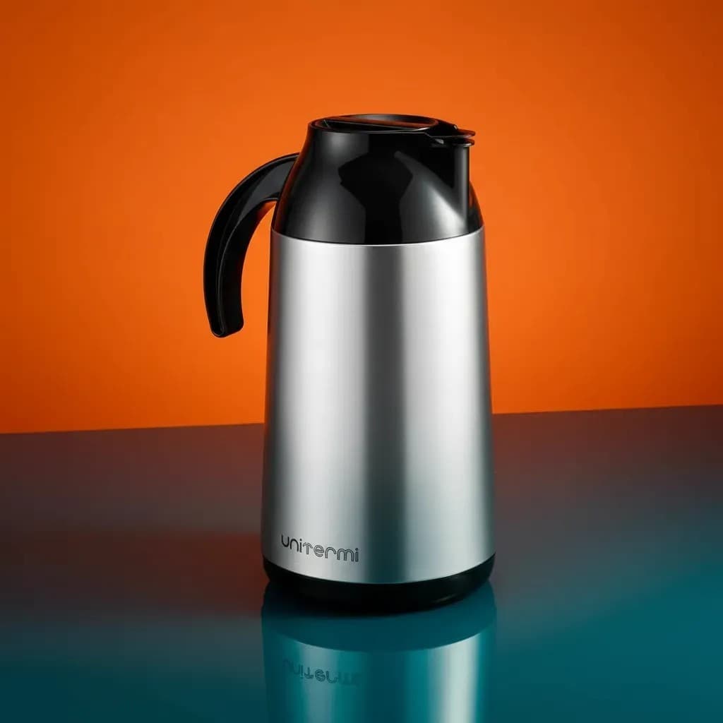Garrafa Térmica Unitermi Berlim 1L/600ml em Aço Inox Para Café e Chá