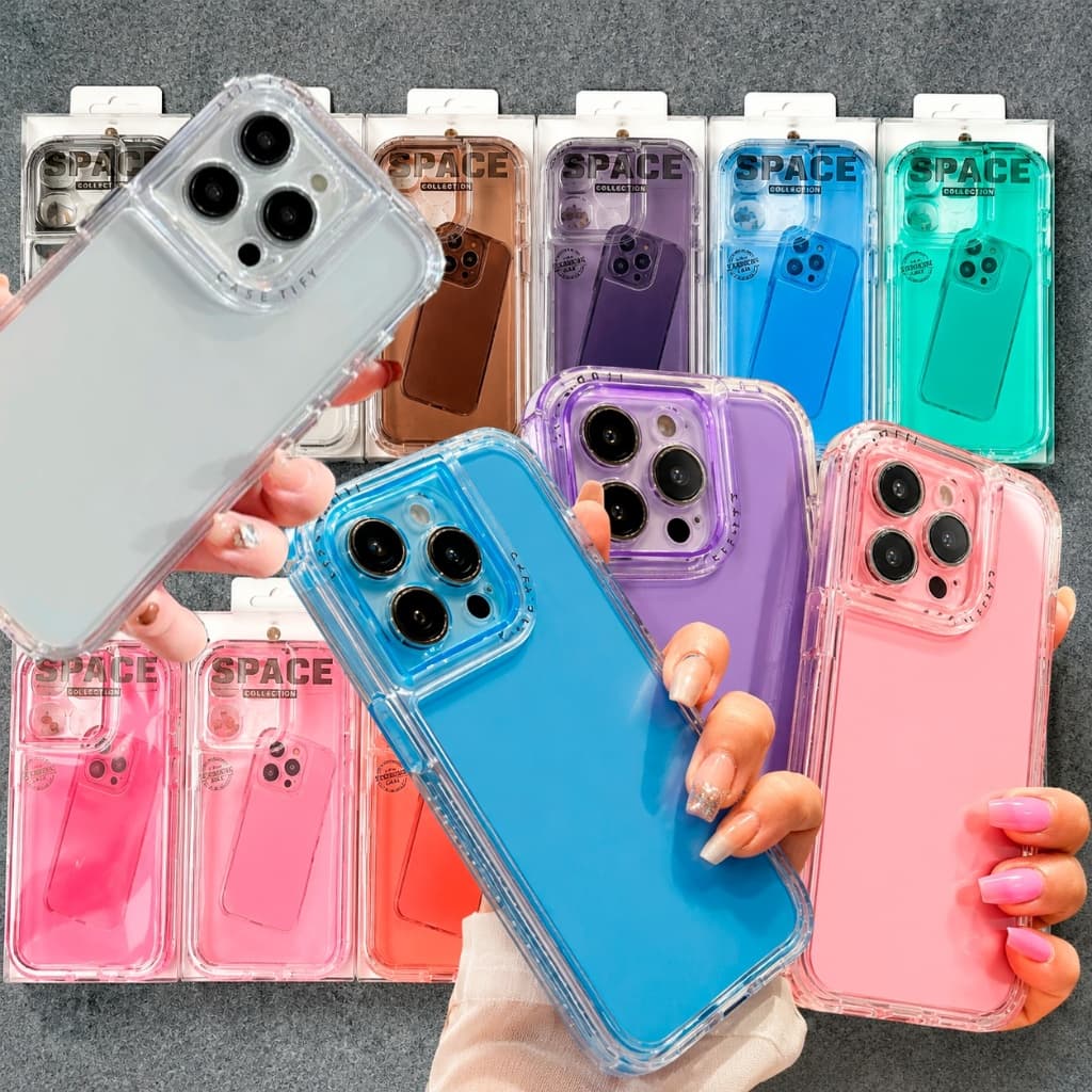 Nova Capa Anti Impacto iPhone 13 14 15 16 Pro Max Plus Space 3ª Terceira Geração Case Capinha Case Proteção