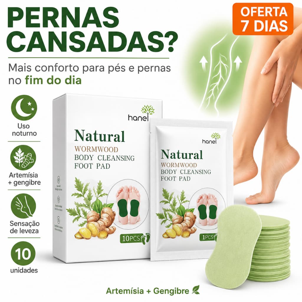 Resultados visíveis em 7 dias! Varizes, pernas pesadas e pés doloridos? Use antes de dormir para um dia confortável.