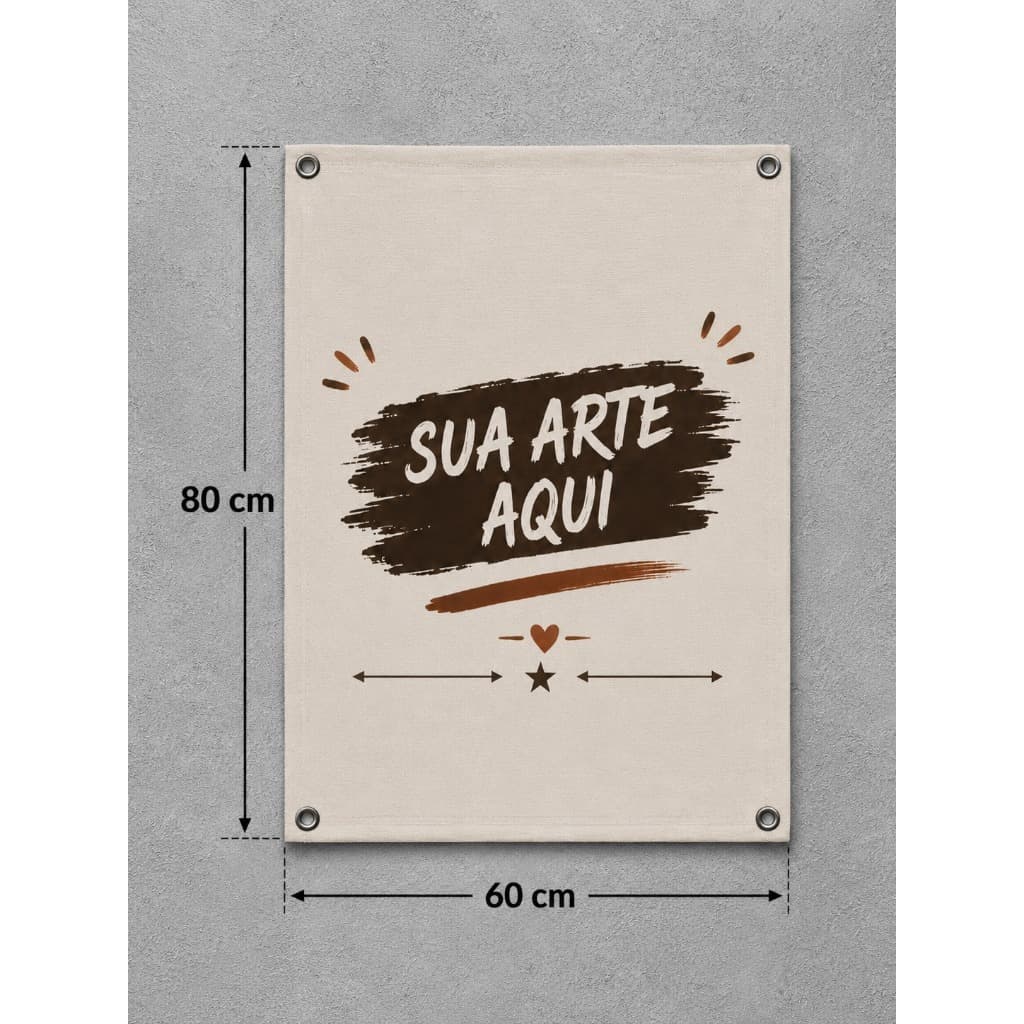 Banner Personalizado em Lona 80x60 cm com Ilhós