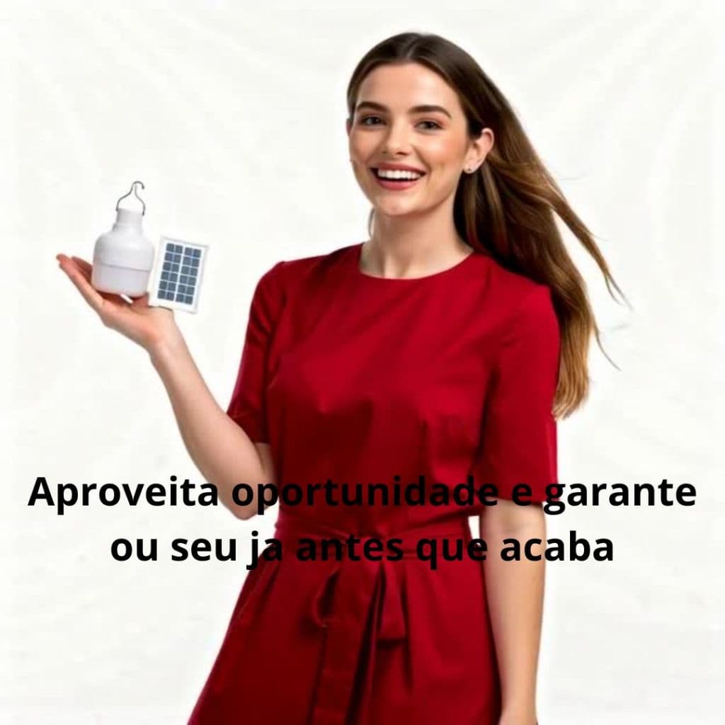 Sistema de Luz Solar Portátil com Painel Solar