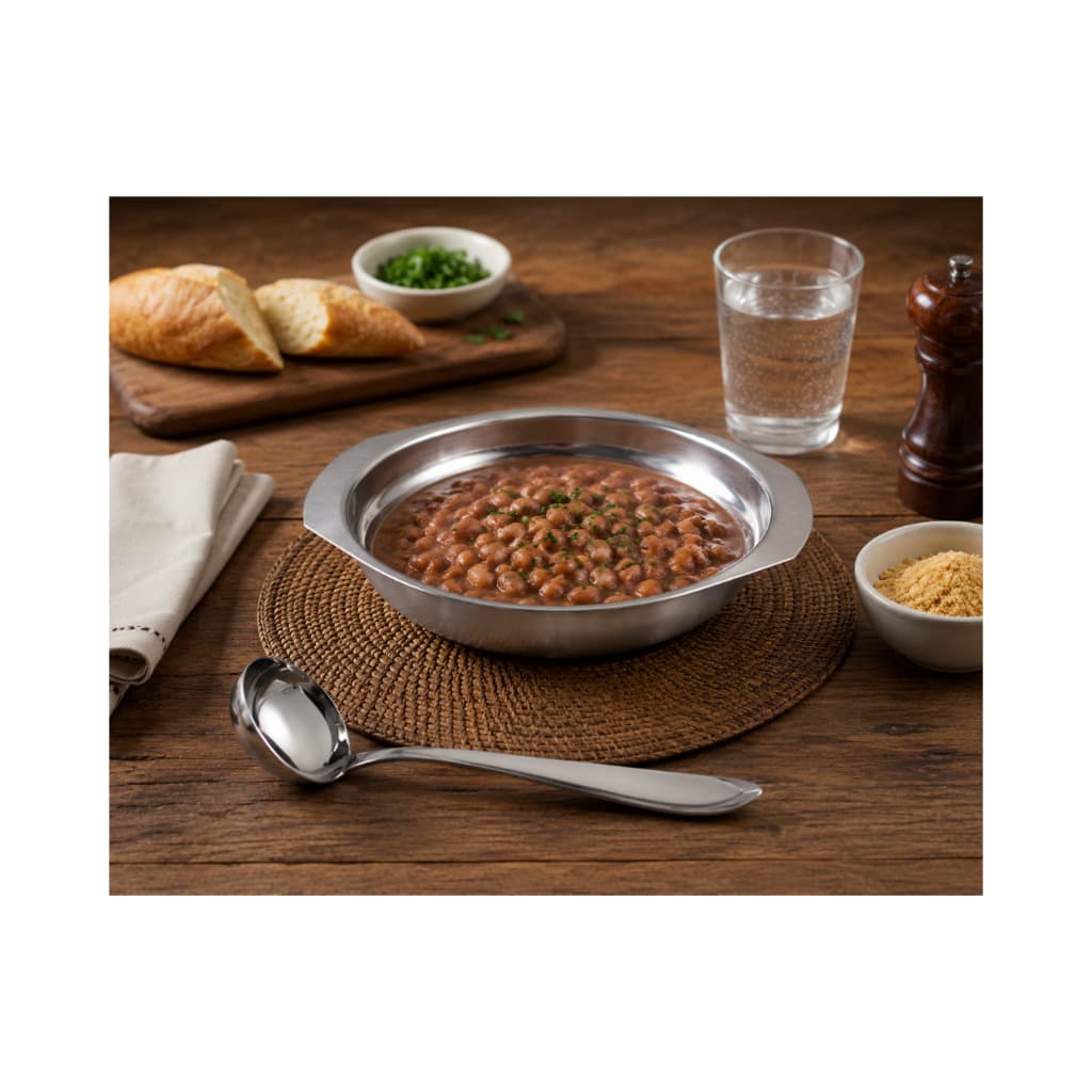Conjunto para Feijão/Sopa em Inox – 2 Peças