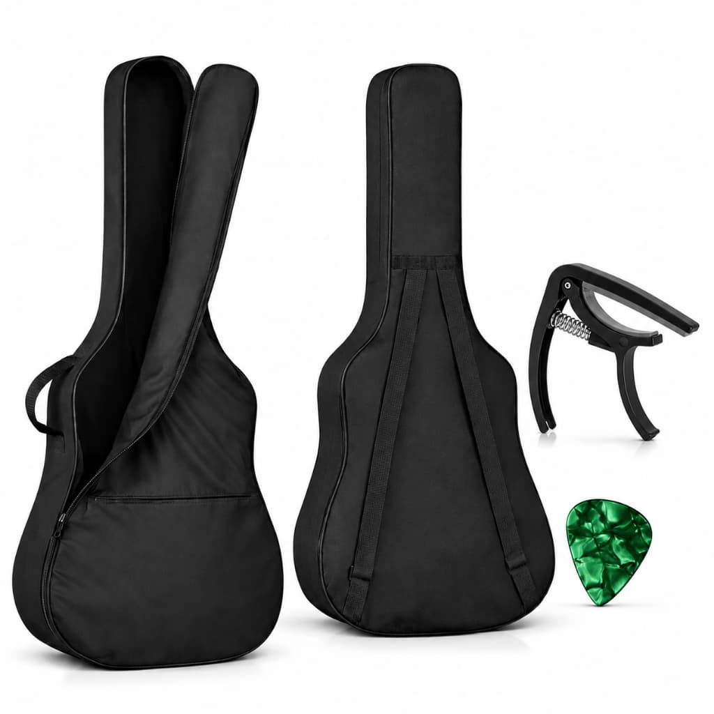 Capa Bag Para Violão Case Clássico Folk Alça Dupla + Brinde