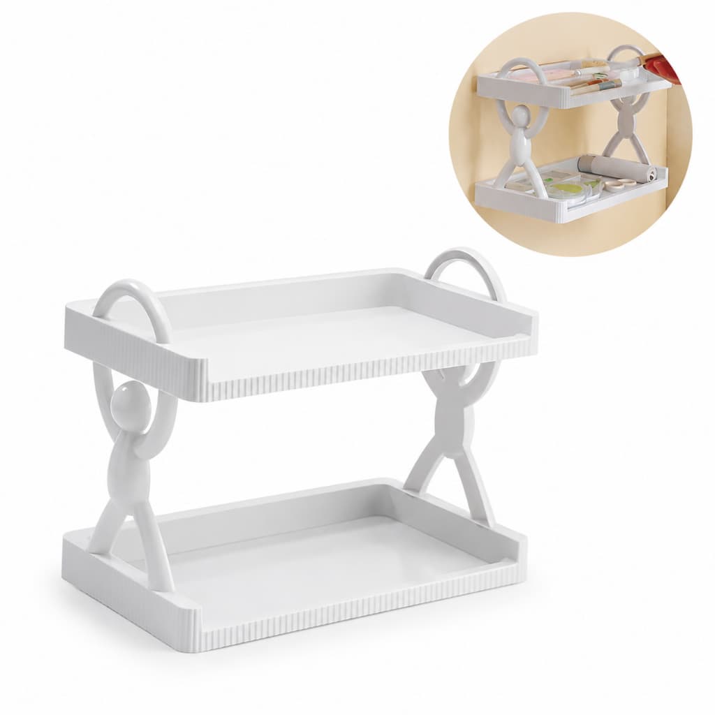 Organizador Buddy de Parede Sem Furo Prateleira Decorativa Prática Multiuso