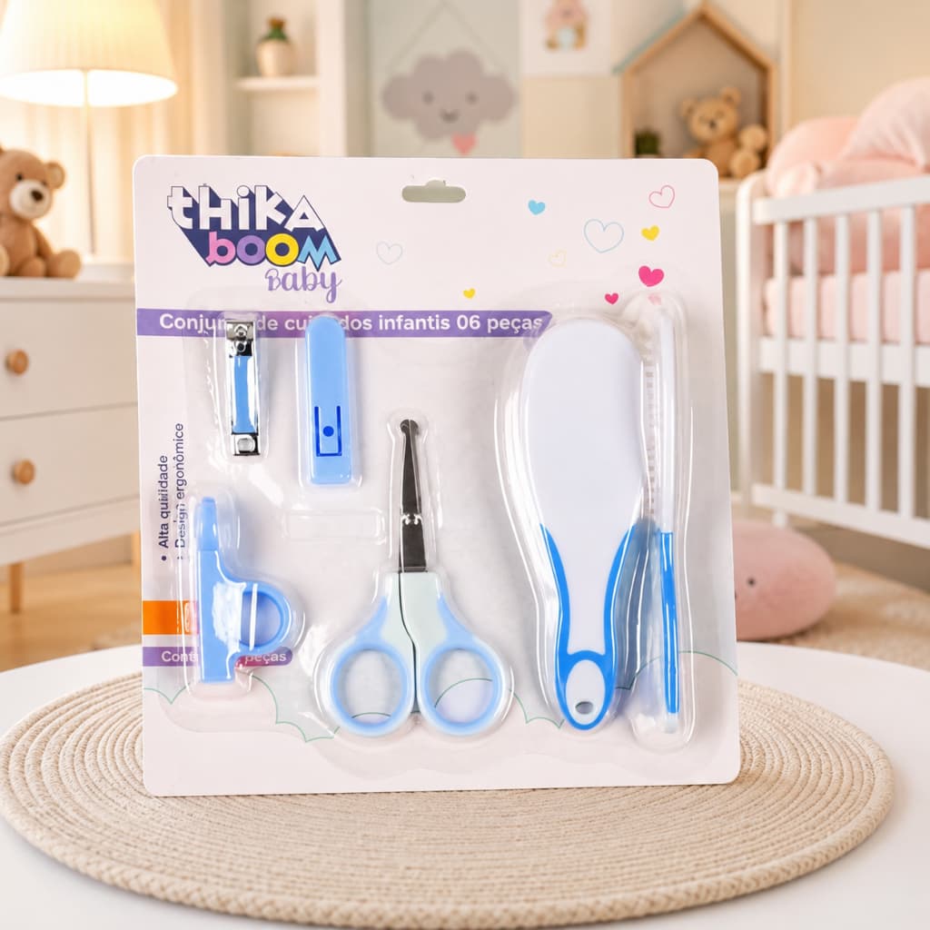 Kit Essencial para Bebês – Higiene e Cuidados | 06 Peças