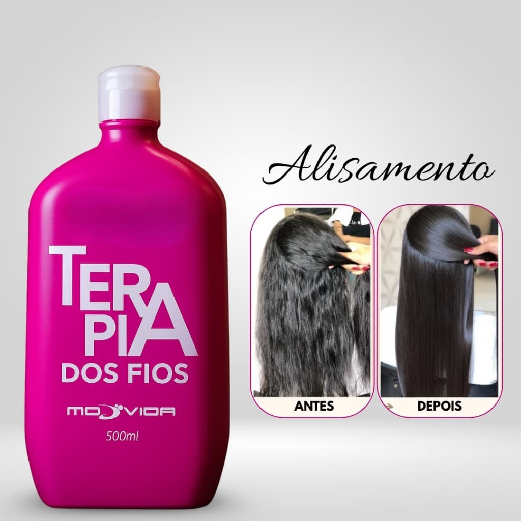 Progressiva Capilar Cura Fio Modvida Cabelo Liso- Orgânica - 500ml