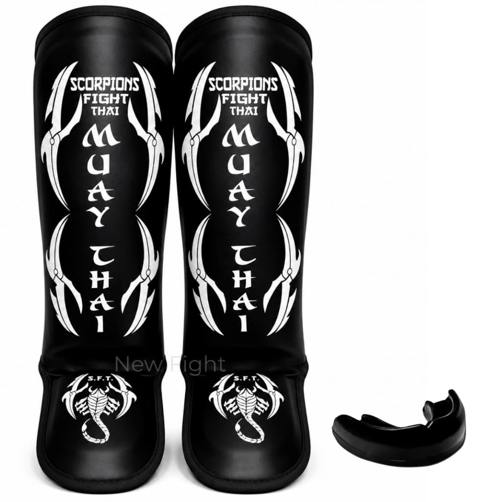 Caneleira - Protetor de Canela e Protetor Bucal Muay Thai