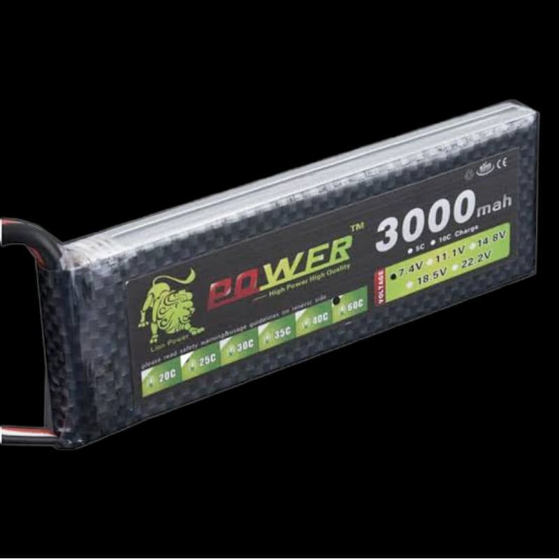 BAT LIPO 2S 7.4V 3000MAH 40C AUTOMODELO AEROMODELO WLTOYS CARRINHO CONTROLE REMOTO LANCHA