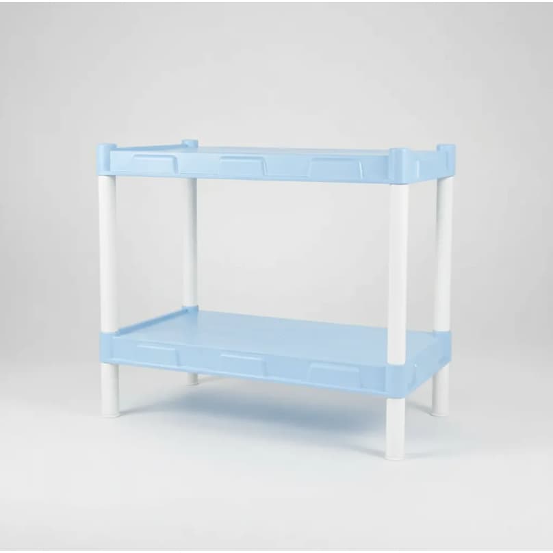 Estante Modular Azul Bebê 2 Prateleiras