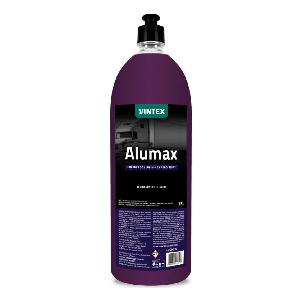 Alumax 1,5 litros Vonixx Limpeza Rodas Chassis Motores Carroceria