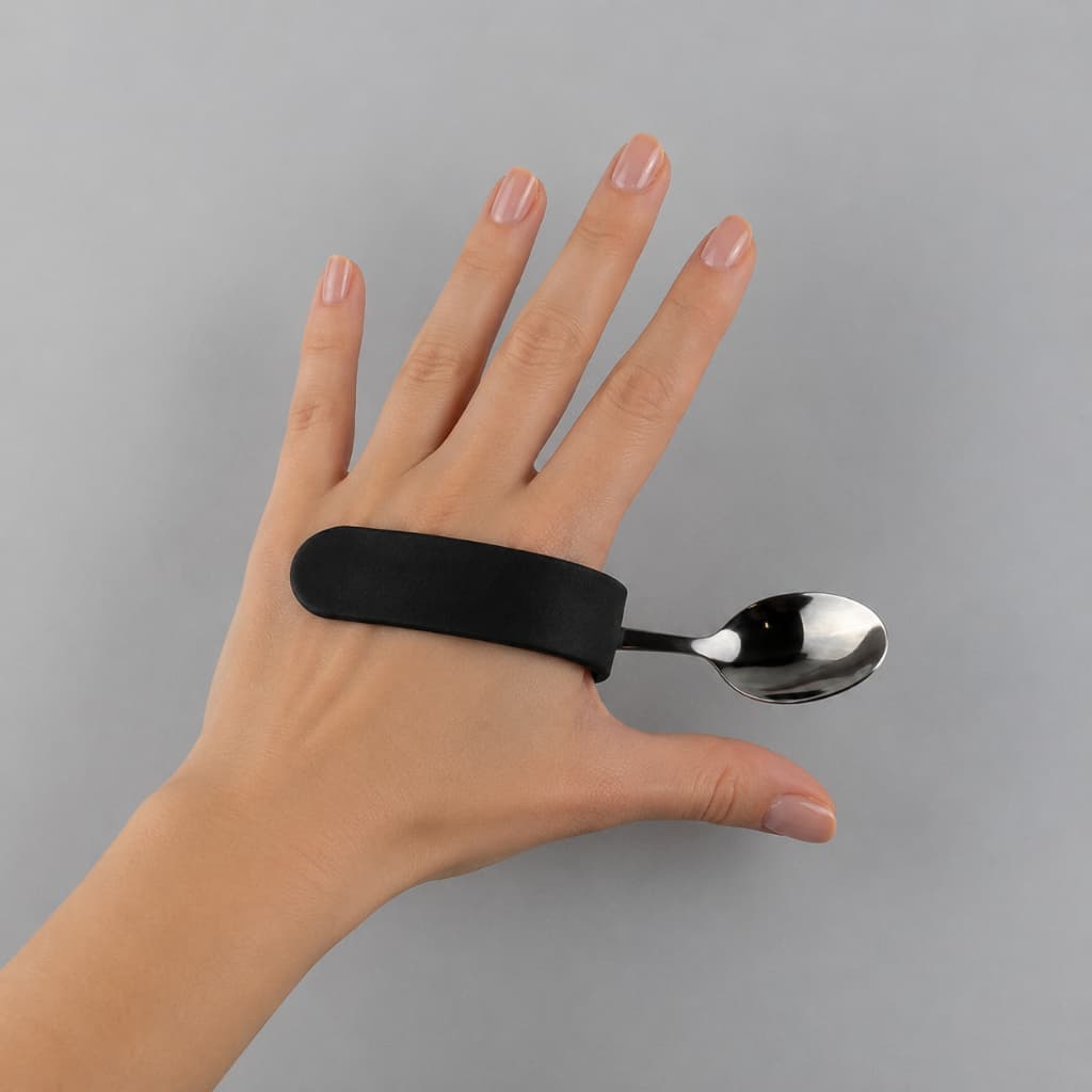Suporte Adaptador de Talheres para Pessoas com Deficiência, Idosos, Portadores de Parkinson E Pessoas em reabilitação