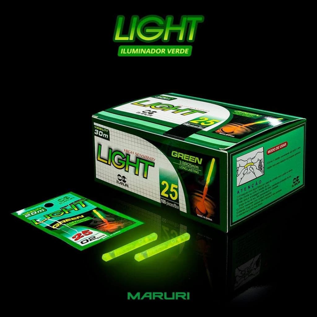 ILUMINADOR LUMINOSO QUIMICO MARURI PACOTES COM 1 E 2 UNIDADES 06 TAMANHOS DIFERENTES ESCOLHA O SEU