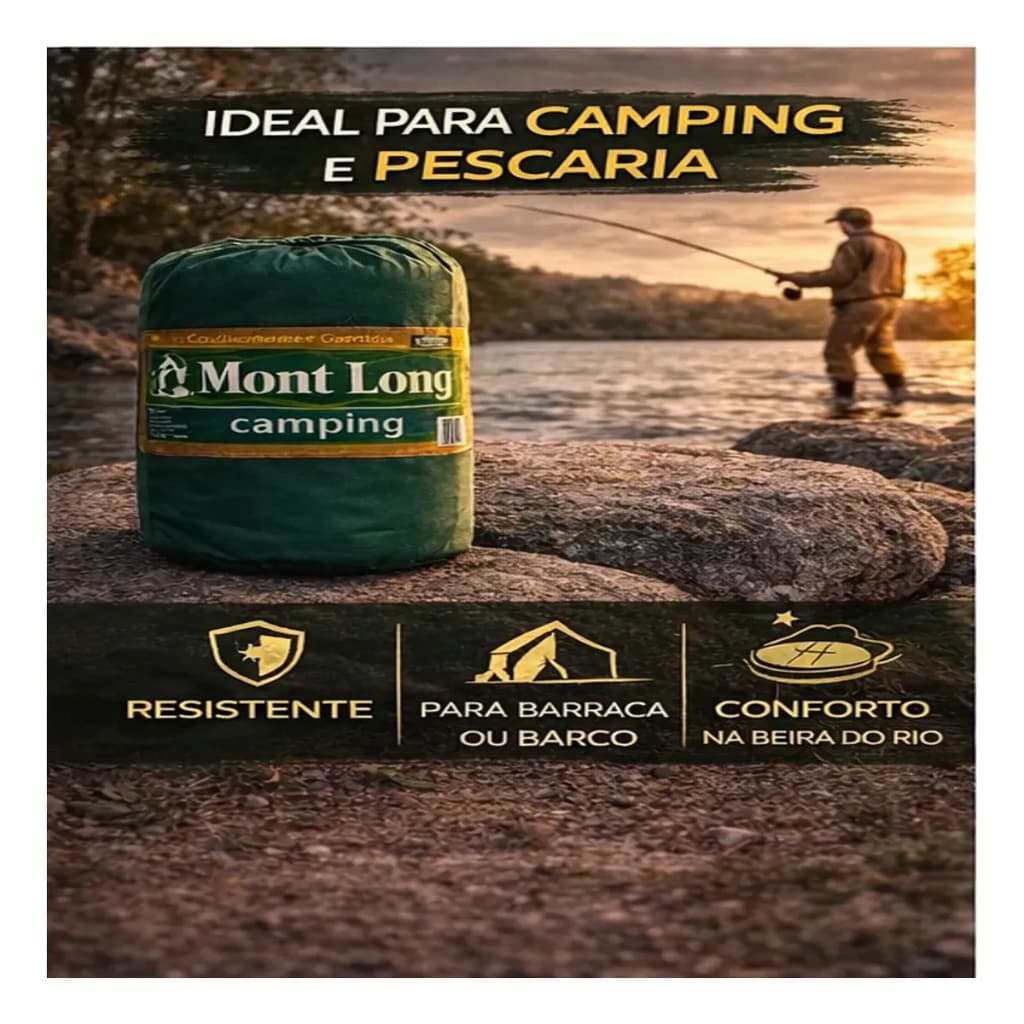 Colchonete Solteiro para Camping – Leve, Compacto e Confortável  Praticidade e conforto para descanso