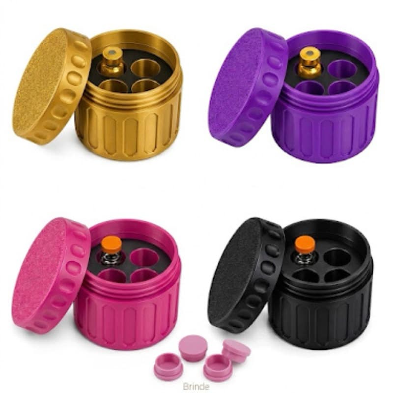 Organizador Estojo Porta Ampola Insulina Tirze/Ghk 3ml p/ 4 ou 1 Unidade Vacinas  Injeções Ampolas 3ml