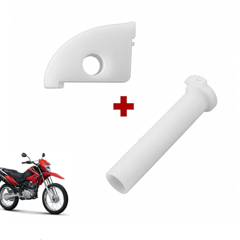 Kit Roldana Do Acelerador + Guia Deslizante Cabo - Bros 150 Bros 125 XLR 125