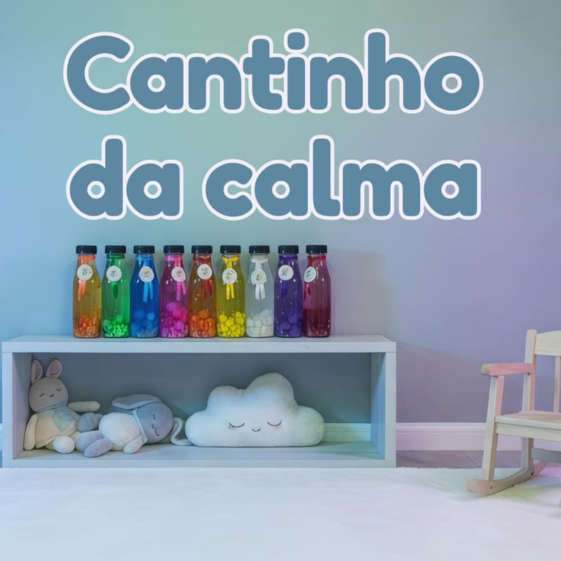 kit 8 pote da calma garrafa sensorial colorida-sala sensorial-brinquedo colorido-brinquedo relaxante