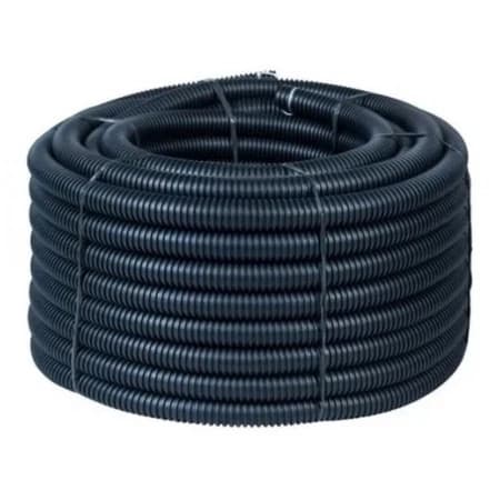 Eletroduto Corrugado 3/4 Preto - Rolo 15 mts - Leve - Construção Instalação Elétrica Guia Mangueira Conduíte