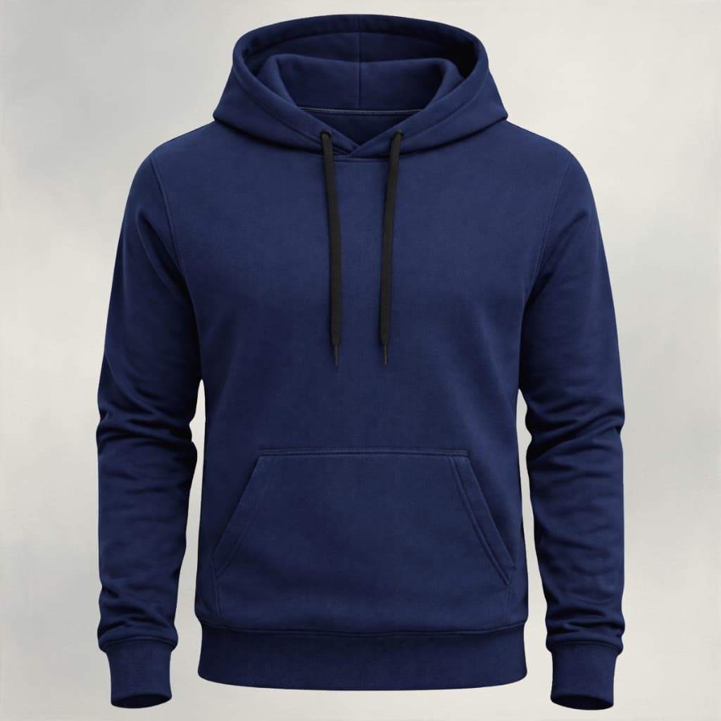 Blusa Moletom Agasalho de Frio  Masculino Sem Estampa Capuz Canguru Algodão Basico Liso Flanelado