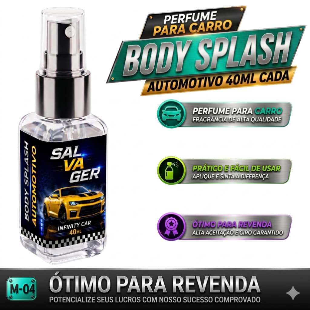 Perfume Salvager Automotivo 40ml Cheirinho de Carro Spray Perfume Para Carro Longa Duração