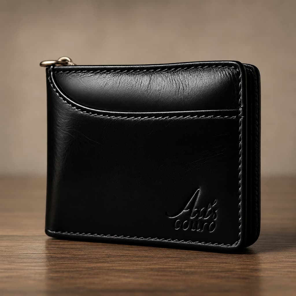 Carteira Masculina Couro Legítimo Premium Primeira Linha Zíper Bolso Externo porta cartão presente homem dos pais nataL