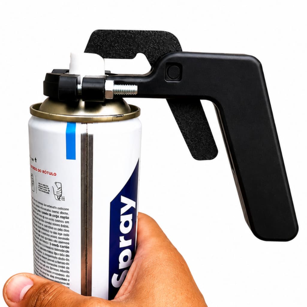 Gatilho Aplicador Universal para Lata Spray com Adaptador Suporte para Tinta Aerosol e Lubrificantes