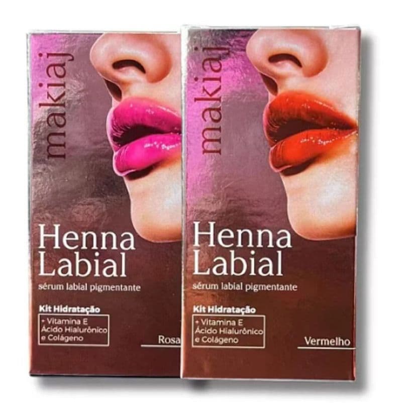 Henna Labial Makiaj – Sérum Pigmentante para Lábios | Rosa e Vermelho