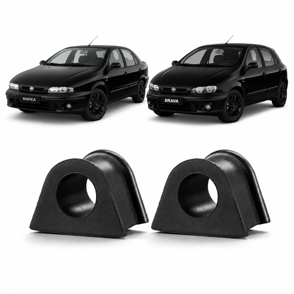 Par Bucha Barra Estabilizadora Dianteira Fiat - Marea e Brava 1999 em diante...