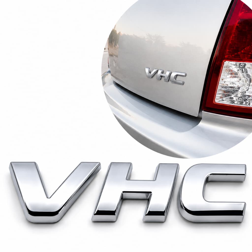 Emblema Traseiro Vhc Celta 2007 A 2016 Cromado Adesivo