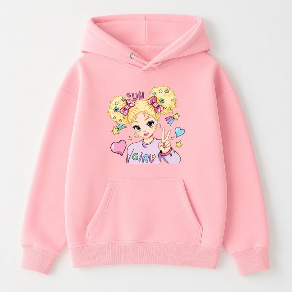 Moletom Infantil Menina Divertido Quentinho Grosso Flanelado