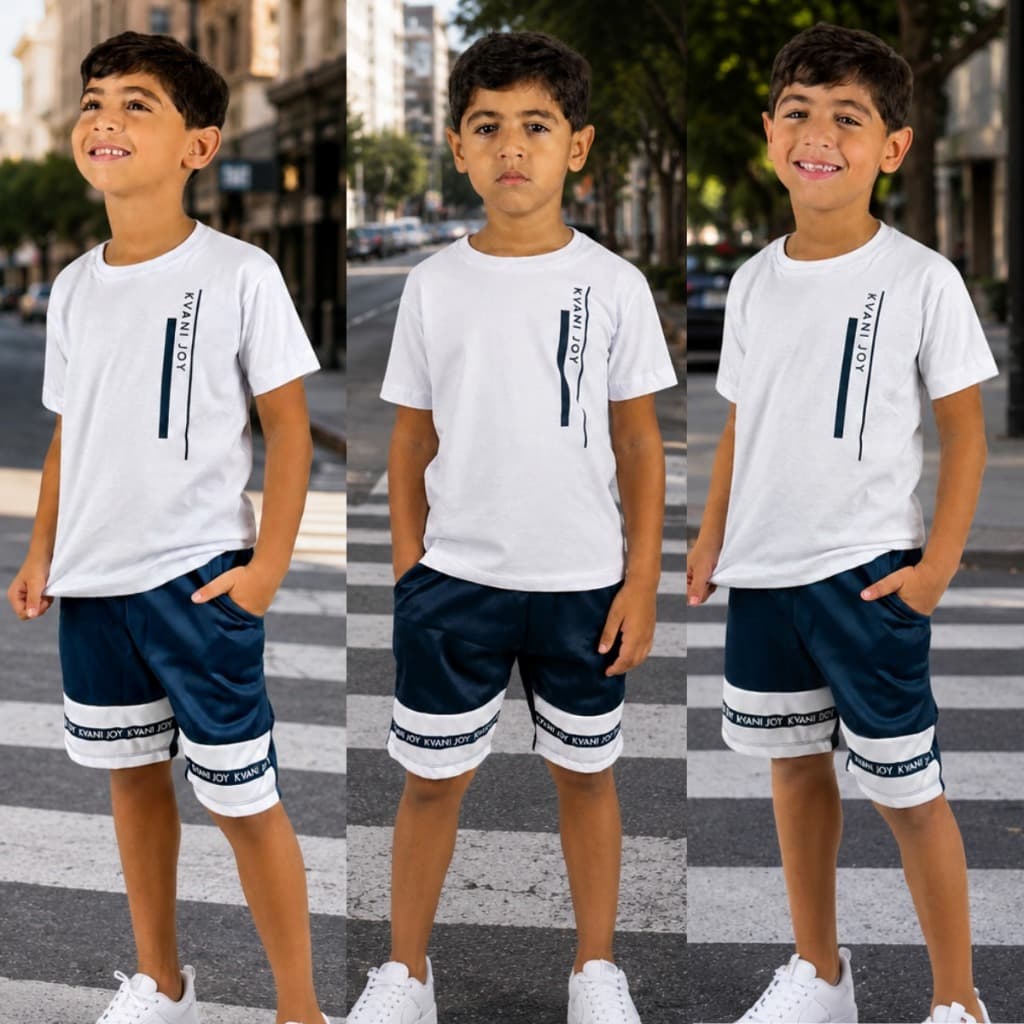 Conjunto Infantil Menino Verão - Blusa e Short Masculino