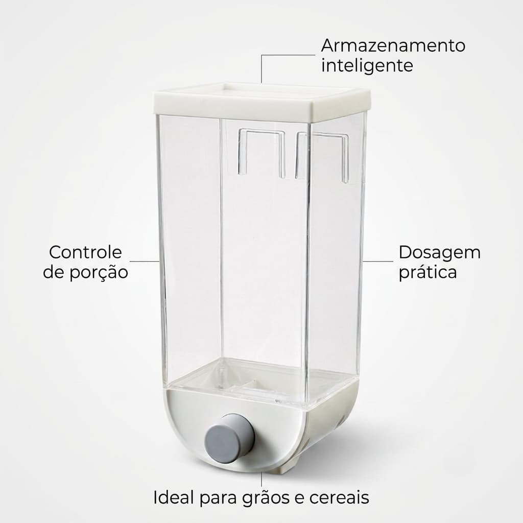 Dispense organizador suspenso multiuso alta capacidade 1,5L economize espaço pratico