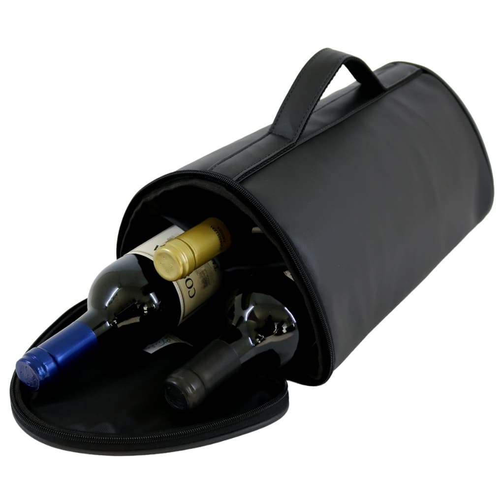 Bolsa Porta Vinho 3 Garrafas Horizontal Com Alça Reforçada D'Lui