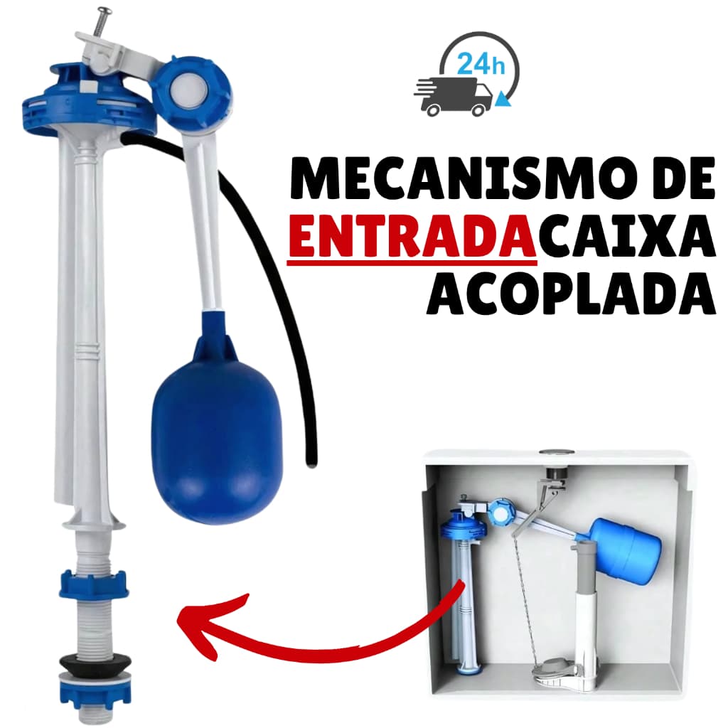 Reparo Torre ENTRADA Universal Com Boia Para Caixa Acoplada Mecanismo Valvula Para Caixa Acoplada