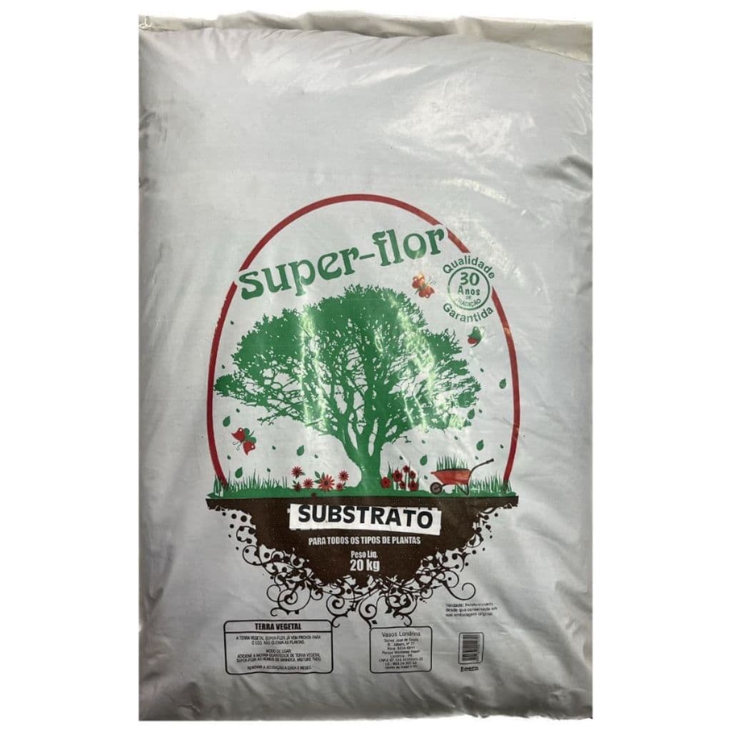 Substrato para Todos os tipos de Plantas Super-Flor 20KG (MÁX 30KG POR COMPRA)