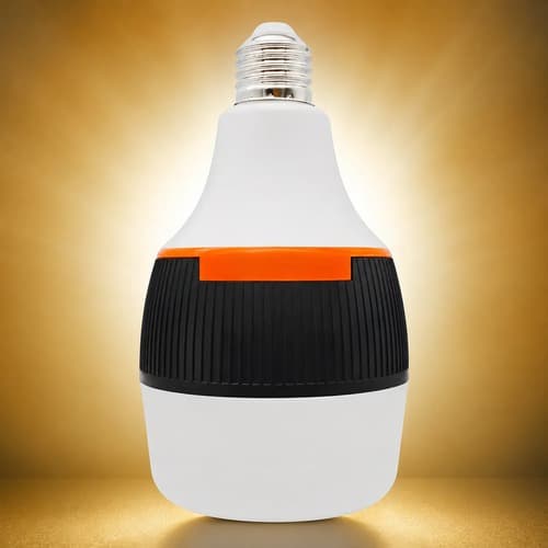 Lampada De Emergencia Led Pilha Recarregável Inteligente Bivolt