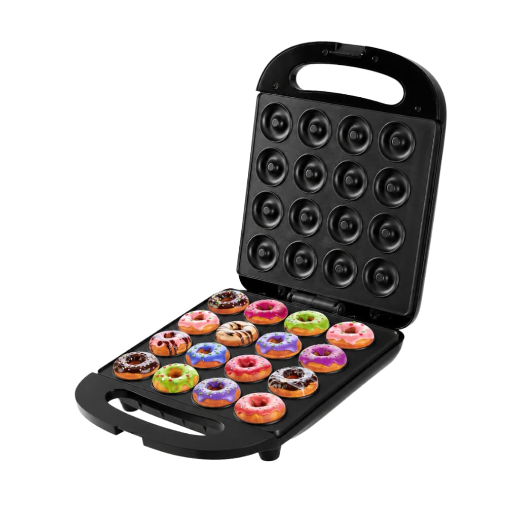 Maquina De Mini Donuts Café Da Manhã Capacidade Para 16 Mini Rosquinha Elétrica 110 E 220V