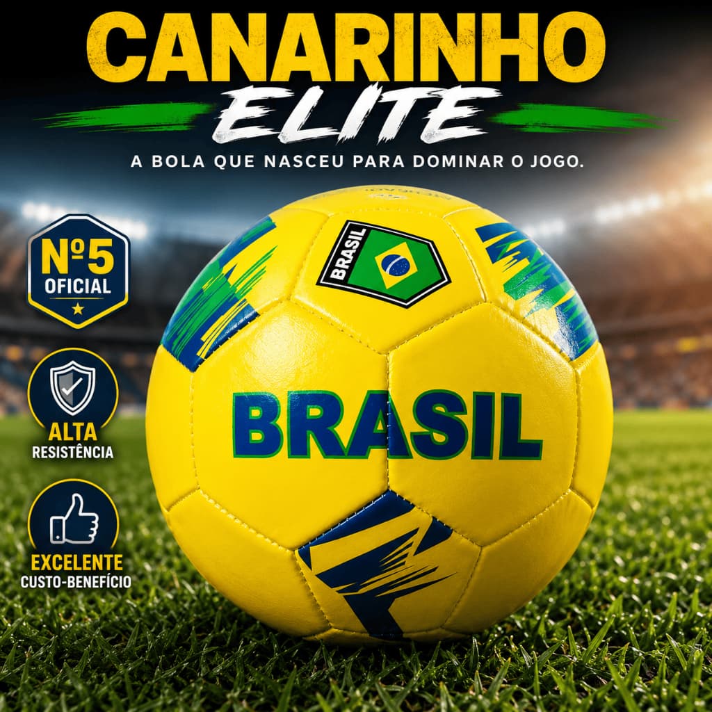 Bola Futebol Amarela Tamanho 5 Oficial Treino Jogo Profissional Duravel