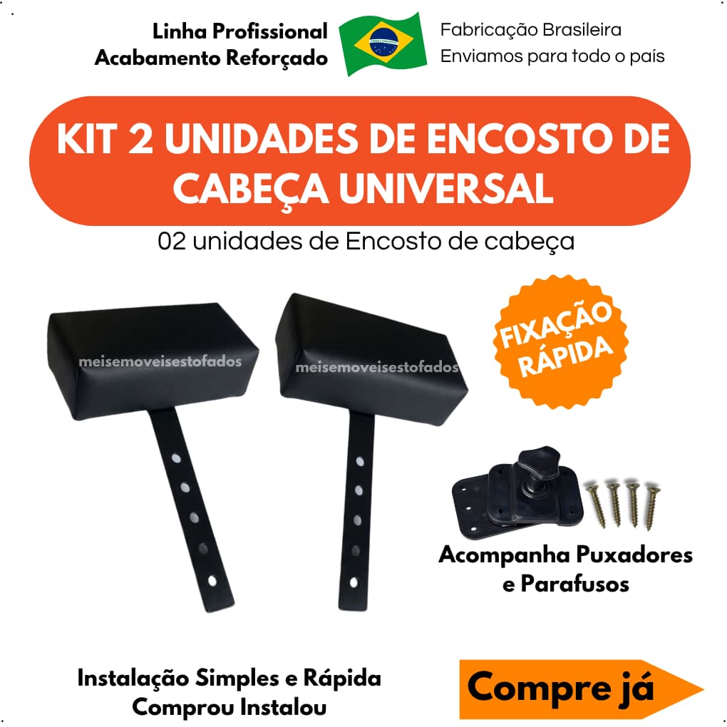Kit com dois 2 unidades Encosto de cabeça apoios suporte para cadeira de cabeleireiro barbeiro