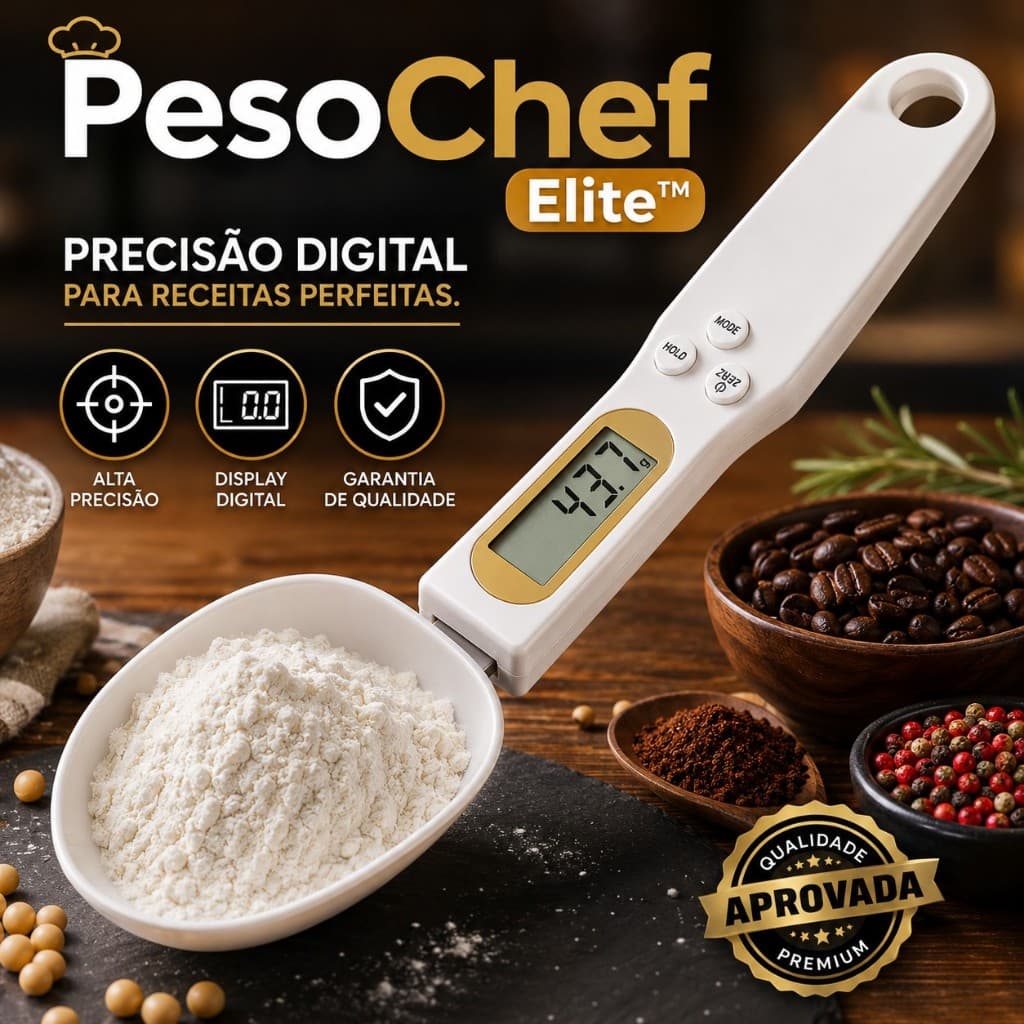 Colher Balança digital 500g Display LCD Alta Precisão para Café, Temperos, Suplementos, Receitas