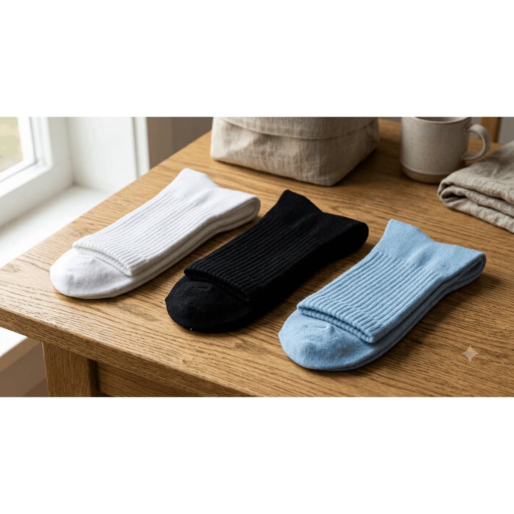 Kit 3 Meias Masculina/Feminina Unissex Cano Médio Conforto Premium Sortidas