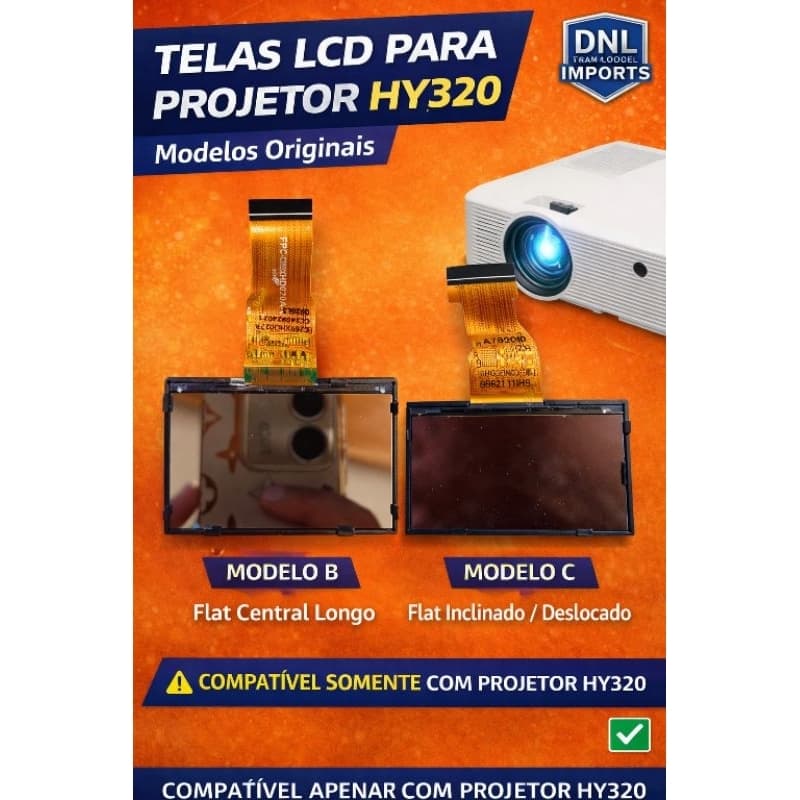 Tela display para projetor hy320